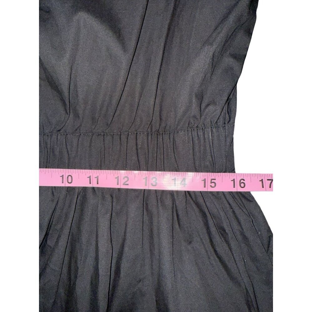 NWT French Connection Ladies Black Puff Sleeve Poplin Cotton‎ Maxi Dress Size L - Picture 8 of 15